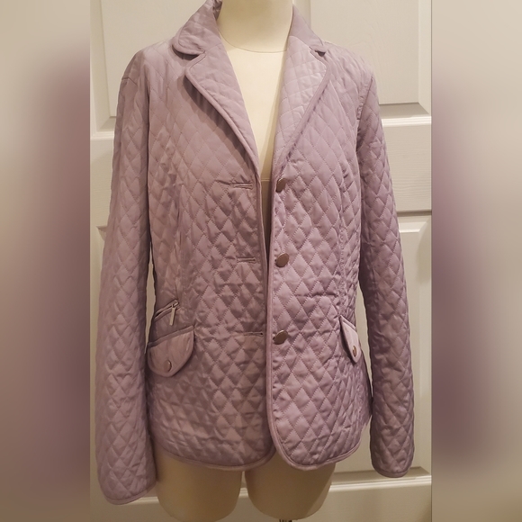 Talbots Jackets & Coats Talbots Beautiful Lavender Quilted Jacket